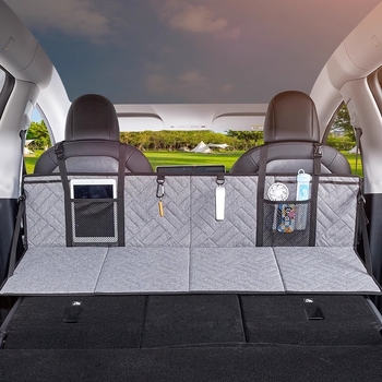 Sklopiva ploča za proširenje prtljažnika automobila – univerzalno proširenje stražnjeg sjedala za kampiranje, model CZLYYCCD, PVC materijal, težina 2,94 kg, nosivost 90 kg, kompatibilno sa SUV
