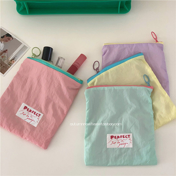 Geantă organizator impermeabilă pentru călătorii, stil macaron, de mână, ușoară, poliester