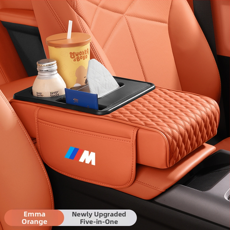 Kožená podložka pre stredovú lakťovú opierku auta (Materiál: Koža; Značka: Other; Kompatibilné modely: 1)