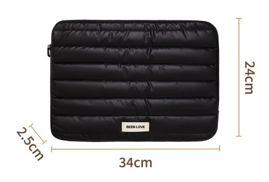 Чанта за съхранение с лаптоп калъф (Speedy • пухено платно • ултралек • компактна • подплата от бебешки велур)