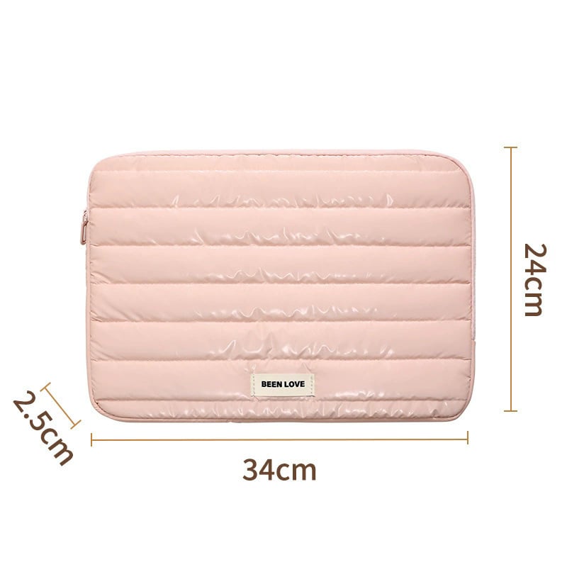 Чанта за съхранение с лаптоп калъф (Speedy • пухено платно • ултралек • компактна • подплата от бебешки велур)