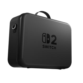 Nintendo Switch 2 EVA-materiálová taška na uskladnenie s ramienkom, kompatibilná so Switch 2, veľkokapacitná krabička na herné kazety — rozmery 36×28,5×13 cm, hmotnosť 960 g