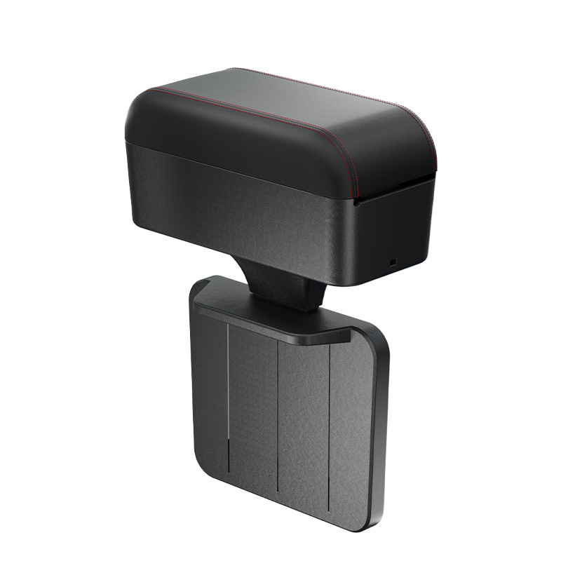 Πολυλειτουργικό υποβραχιόνιο αυτοκινήτου με αναδιπλούμενο αποθηκευτικό χώρο, δερμάτινο, μοντέλο 3091 (Deep Auto)