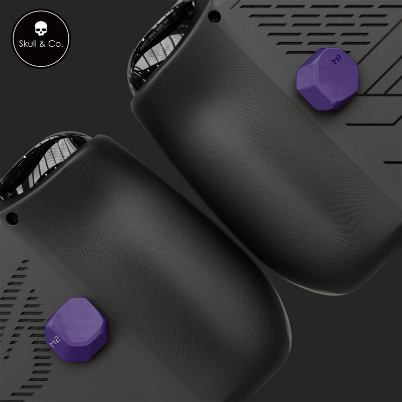 Nálepky zadných gombov Skull & Co. pre Rog Ally X/XBOX Ally - gumové, zlepšujú pocit, kompatibilné s Rog Ally X