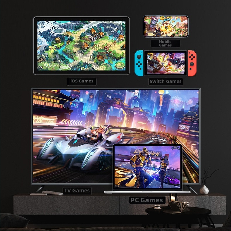 MG35 bežični gamepad s Type-C priključkom, dvostruka vibracija, ABS kućište; kompatibilan s Androidom, iOS-om, PC-jem, Switchom, PS3/PS4