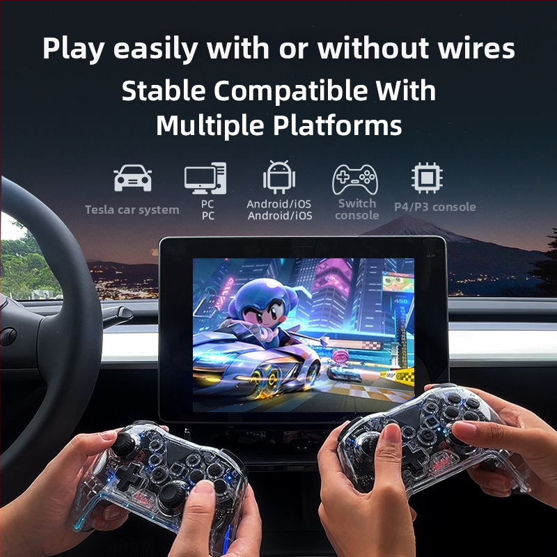 MG35 bežični gamepad s Type-C priključkom, dvostruka vibracija, ABS kućište; kompatibilan s Androidom, iOS-om, PC-jem, Switchom, PS3/PS4