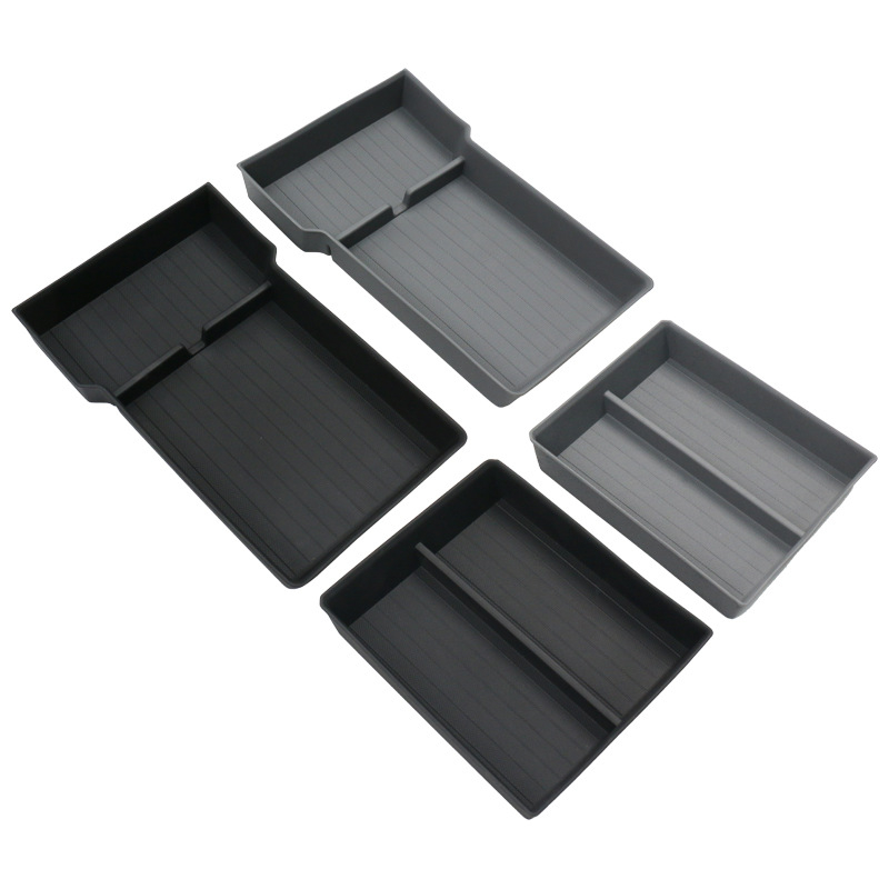 Долна подложка за кутията за съхранение в подлакътника на Tesla Model 3/Y – водоустойчива TPE вложка