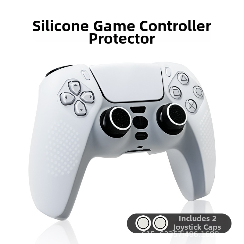 Silikónový ochranný kryt na ovládače PS5 a Xbox Series X — priehľadný matný povrch, proti poteniu, hmotnosť 30 g