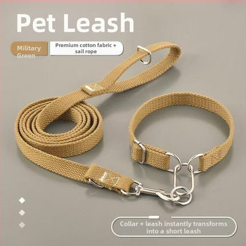 Pamukani ovratnik i povodac za psa, fiksne duljine, pakiranje 50