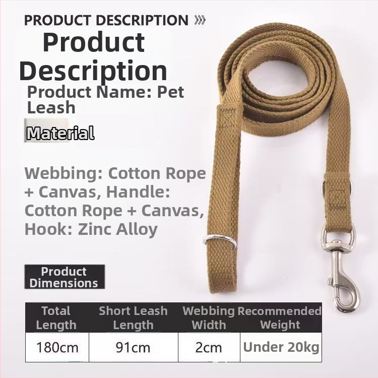 Pamukani ovratnik i povodac za psa, fiksne duljine, pakiranje 50