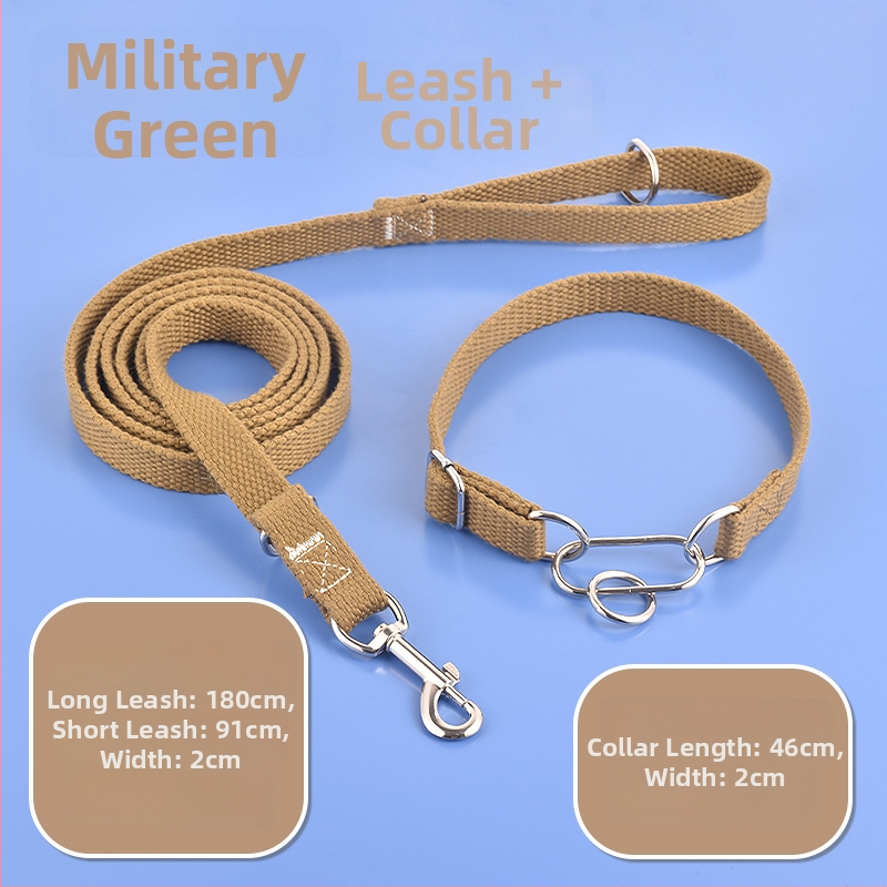 Pamukani ovratnik i povodac za psa, fiksne duljine, pakiranje 50