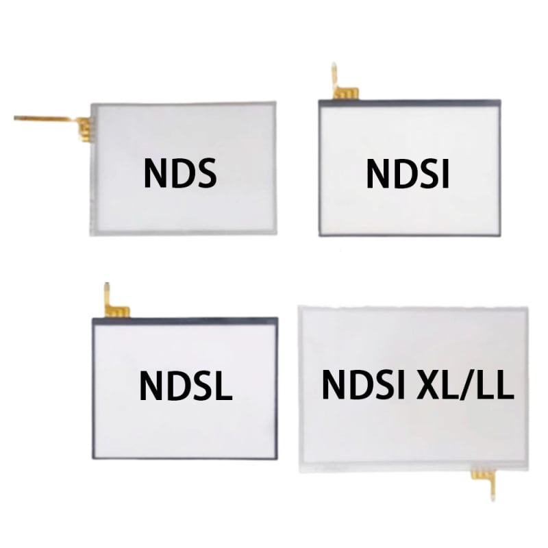 Nintendo 3DS долен тъчскрийн с стъклена рамка и функция за писане, пластмасова конструкция