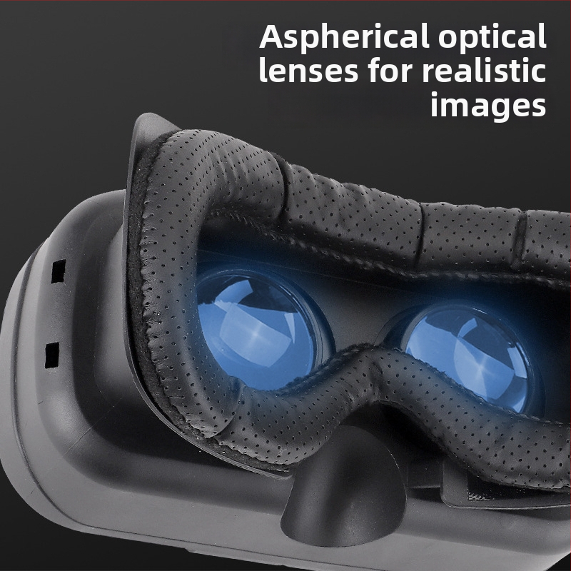 VR brilles galvas uzlikšanai mobilajam telefonam, 3D virtuālā realitāte kino un spēles | Displejs: 300; Video ievade: telefons; Izšķirtspēja: 720-1080; Ekrāna izmērs: 4-7