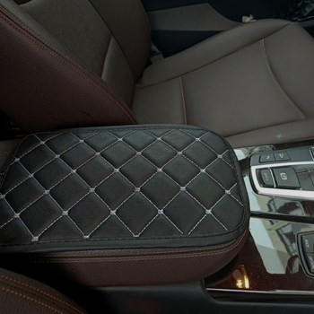 Κάλυμμα κεντρικού υποβραχιόνιου αυτοκινήτου με κεντημένο δέρμα Nappa, καθολικό, Μάρκα Mengheng