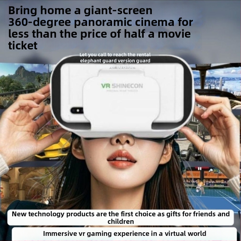 VR okuliare pre mobilný telefón – ochrana očí, 3D stereo, panoramatický pohľad, bez zabudovanej obrazovky