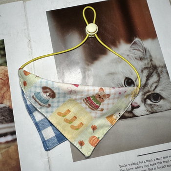 Кучешки триъгълен шал и кърпа за слюнка за домашни любимци — памук-полиестер, универсален за всички породи, подходящ за всички сезони, частна марка