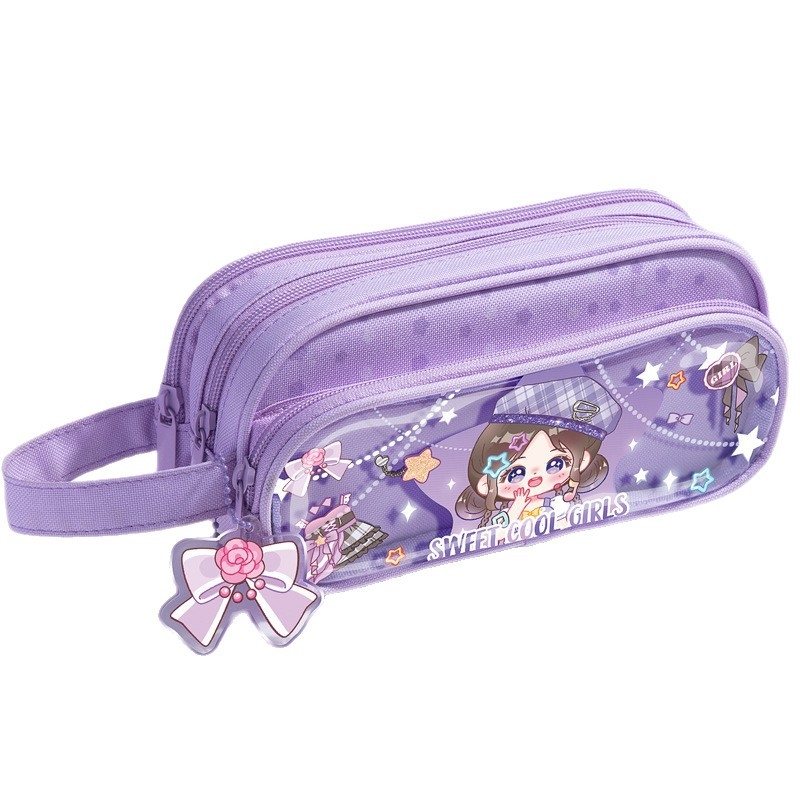 Pernica dvostrukog sloja, prozirna, platnena, korejski stil, Cartoon Bear Kbx-1070