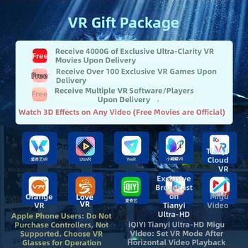 VR okuliare, 3D stereoskopické kino, virtuálna realita, panoramatické ponorenie, pre smartfón