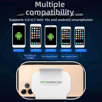 VR okuliare, 3D stereoskopické kino, virtuálna realita, panoramatické ponorenie, pre smartfón