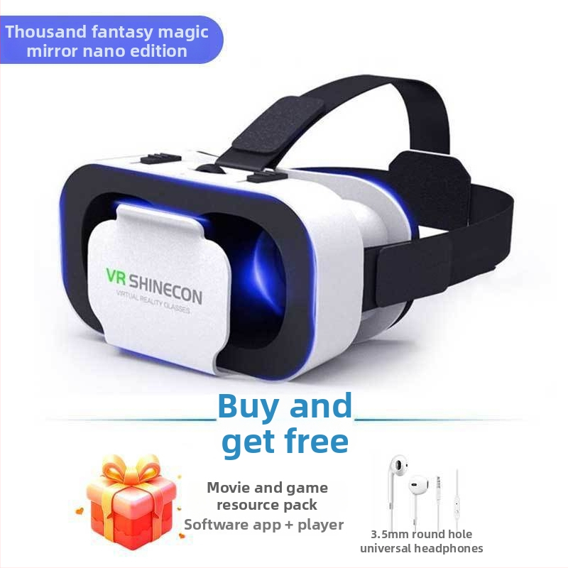 VR okuliare, 3D stereoskopické kino, virtuálna realita, panoramatické ponorenie, pre smartfón