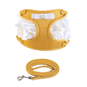 Нагръдник за кучета с дантелена панделка и гръден ремък, плат, гръден и гръбен тракционен ремък; произход Zhejiang; марка wu; опаковка 120 бр