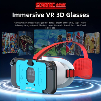 VR briļes saderīgas ar Nintendo Switch 2, uz galvas, 32 collu ekrāns, modelis: VR briļes nēsāšanai