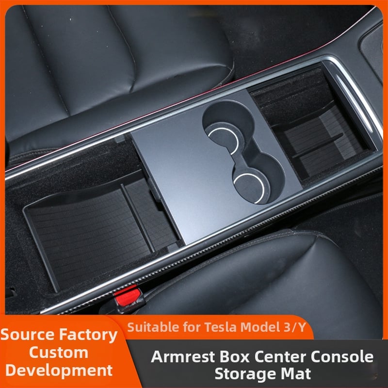 Tesla Model 3/Y roku balsta uzglabāšanas mats, pretslīdēšanas un netīrumu izturīgs (Materiāls: Cits; Pārstrāde/Pielāgošana: Bez pielāgošanas; Zīmols: Cits)
