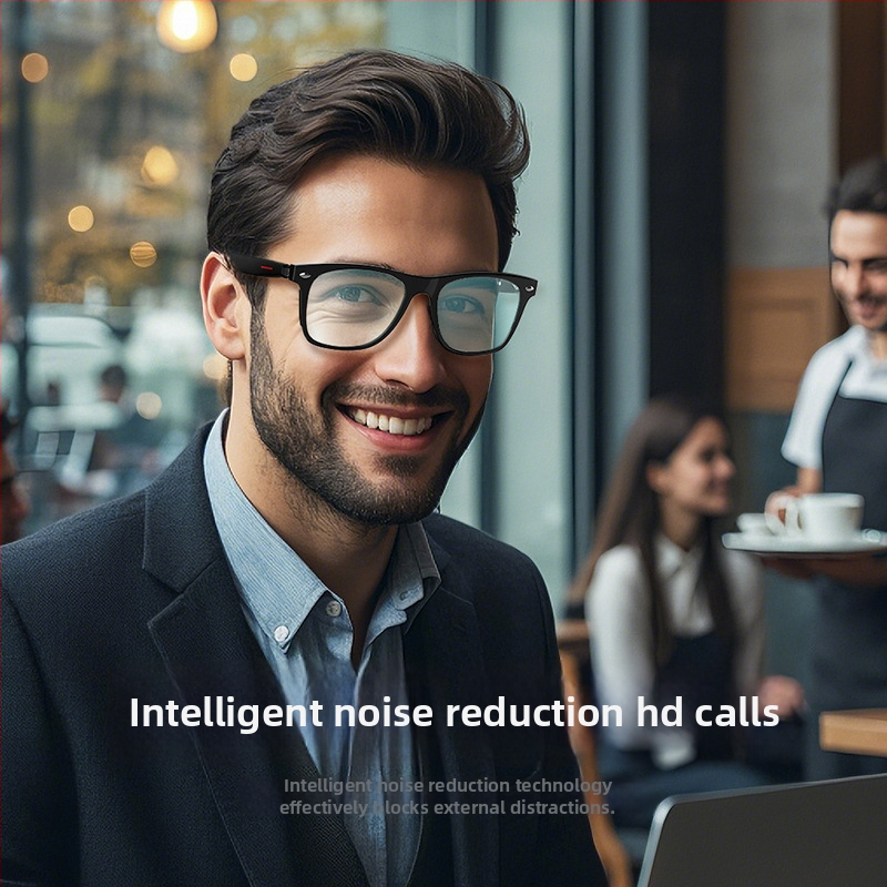 Ochelari Bluetooth cu traducere AI în timp real, traducere multilingvă, muzică și apeluri, model E13v-c, ecran de 1.44 inch, baterie 90+90mAh, control prin atingere, apeluri Bluetooth