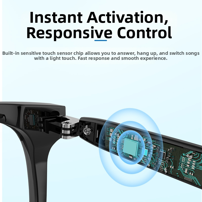 Ochelari Bluetooth cu traducere AI în timp real, traducere multilingvă, muzică și apeluri, model E13v-c, ecran de 1.44 inch, baterie 90+90mAh, control prin atingere, apeluri Bluetooth