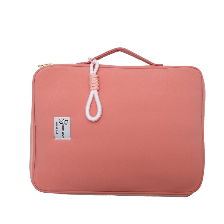 Carcasă de protecție pentru iPad Pro cu buzunar interior, design drăguț de desene animate, material din bumbac și in, Vara 2024, Unisex