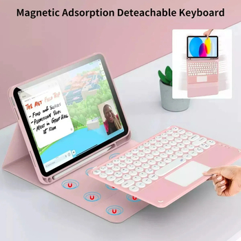 Zaštitna futrola za iPad s Bluetooth tipkovnicom i touchpadom – za seriju iPad tableta; Bluetooth sučelje; Bežična tipkovnica; S touchpadom; Ergoničan dizajn