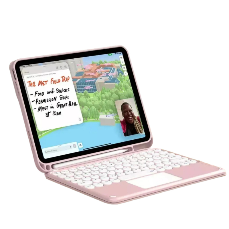 Zaštitna futrola za iPad s Bluetooth tipkovnicom i touchpadom – za seriju iPad tableta; Bluetooth sučelje; Bežična tipkovnica; S touchpadom; Ergoničan dizajn