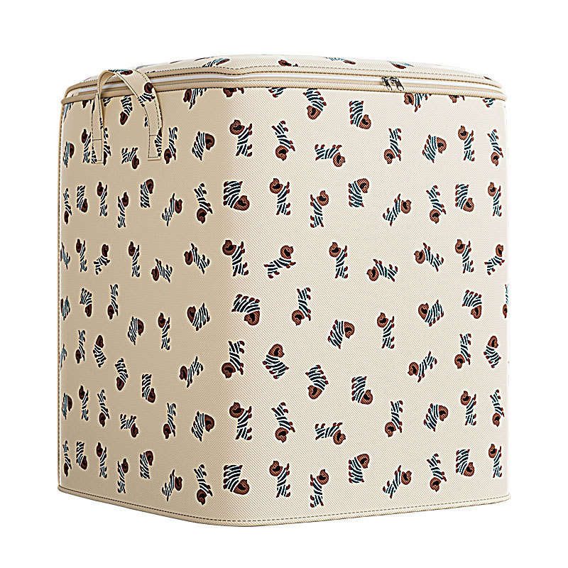 Кубообразна торба за съхранение на одеяла, от нетъкан текстил, многофункционална за преместване и съхранение по време на пътуване и в спалнята.