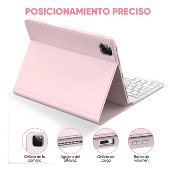 Kućište za iPad A16 tableta s Bluetooth tipkovnicom s pozadinskim osvjetljenjem — Kompatibilan s serijom iPad; Bluetooth sučelje; Ergonična podrška; Mogućnost tiska logotipa; Težina 0.75