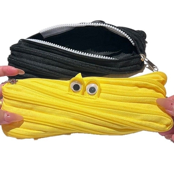 Pernica s zatvaračem – platno, korejskog stila, sladak crtani dizajn, velik kapacitet, za djevojčice