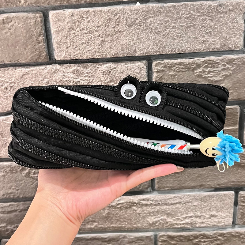 Pernica s zatvaračem – platno, korejskog stila, sladak crtani dizajn, velik kapacitet, za djevojčice