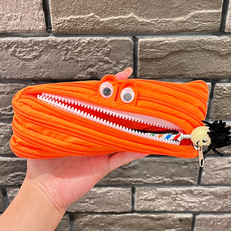 Pernica s zatvaračem – platno, korejskog stila, sladak crtani dizajn, velik kapacitet, za djevojčice