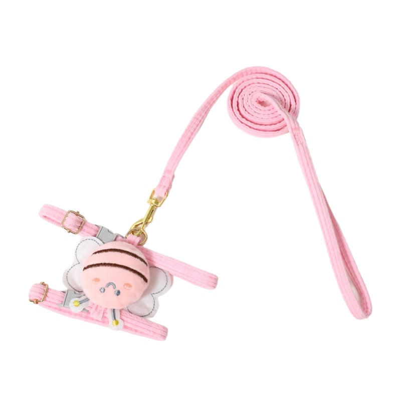 Каишка за котка Meow sweetheart, анти-избягване, регулируема I-образна поясно-гръбна лента за котки, полиестер