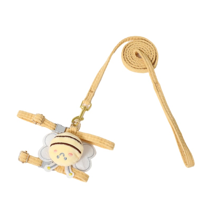 Каишка за котка Meow sweetheart, анти-избягване, регулируема I-образна поясно-гръбна лента за котки, полиестер