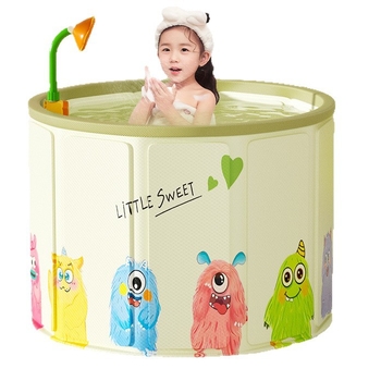 Сгъваема вана за бебета, PVC материал, за деца, с контрол на температурата и функция за мехури