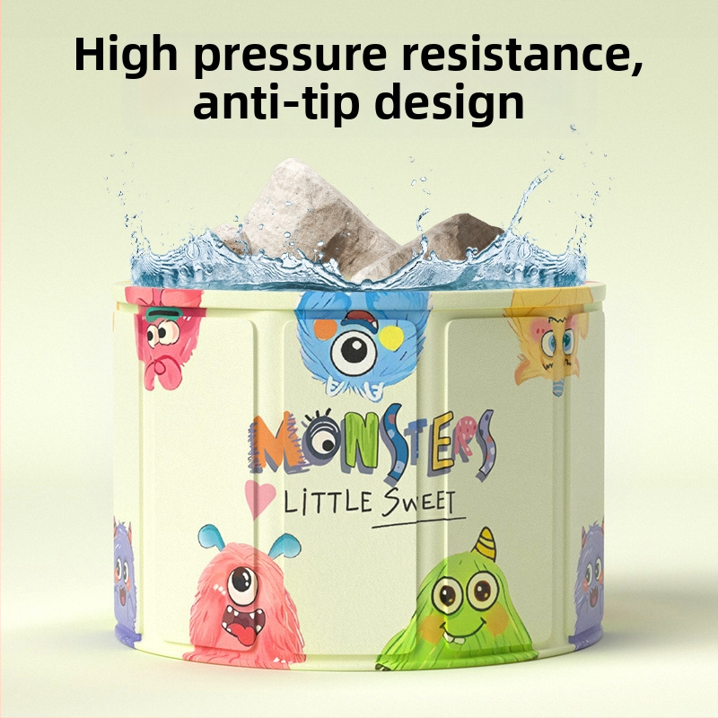 Сгъваема вана за бебета, PVC материал, за деца, с контрол на температурата и функция за мехури