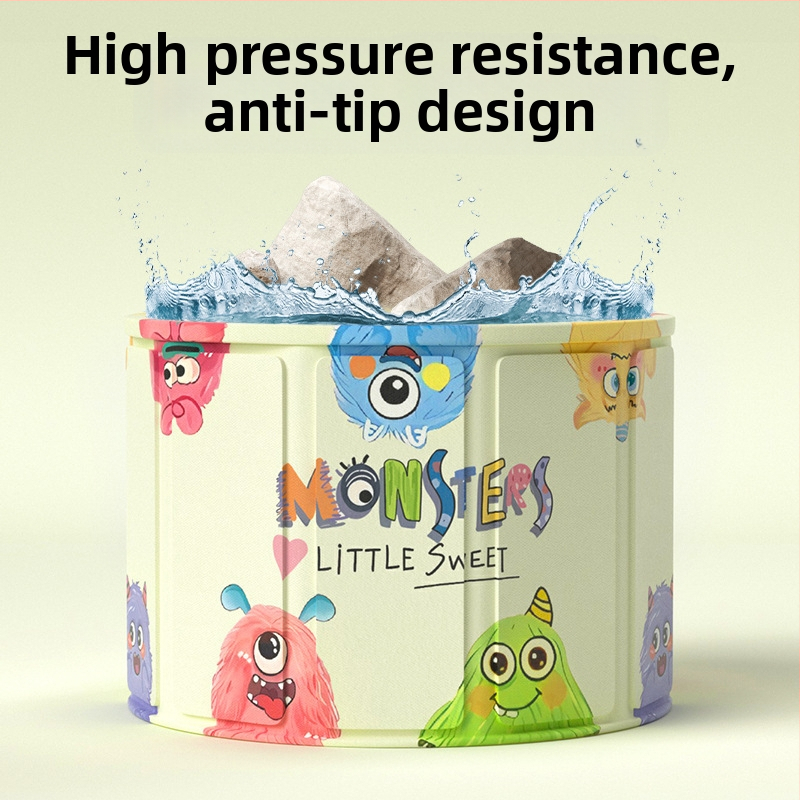 Сгъваема вана за бебета, PVC материал, за деца, с контрол на температурата и функция за мехури