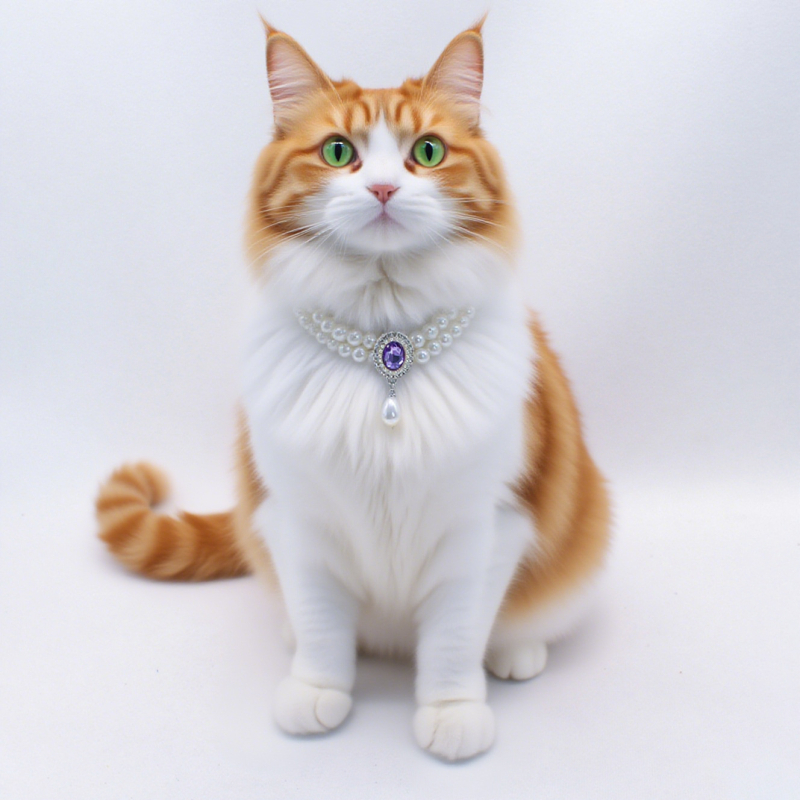 Nakit za kućne ljubimce – dvostruko slojevita ogrlica od bisera s dragim kamenjem, smola, stil princeze, univerzalno pristaje, za vjenčanja i rođendane