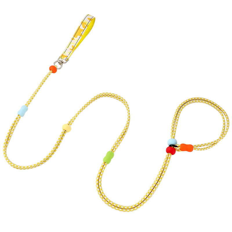 Разтегляема найлонова каишка за кучета с двойна нишка, многофункционална за големи породи, модел Zlco-046, устойчива на износване