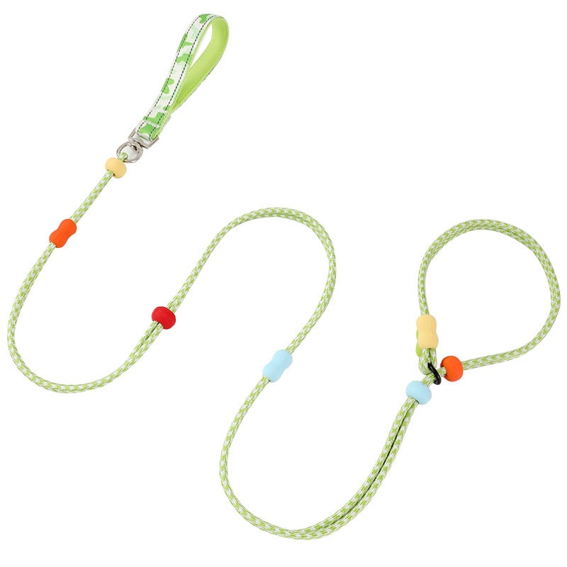 Разтегляема найлонова каишка за кучета с двойна нишка, многофункционална за големи породи, модел Zlco-046, устойчива на износване