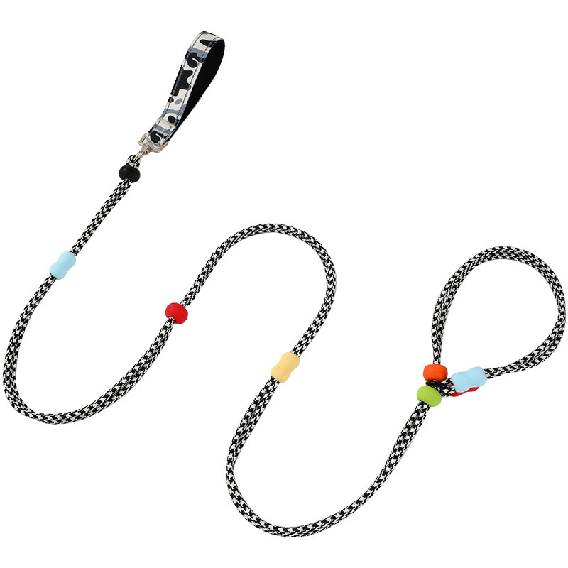 Разтегляема найлонова каишка за кучета с двойна нишка, многофункционална за големи породи, модел Zlco-046, устойчива на износване