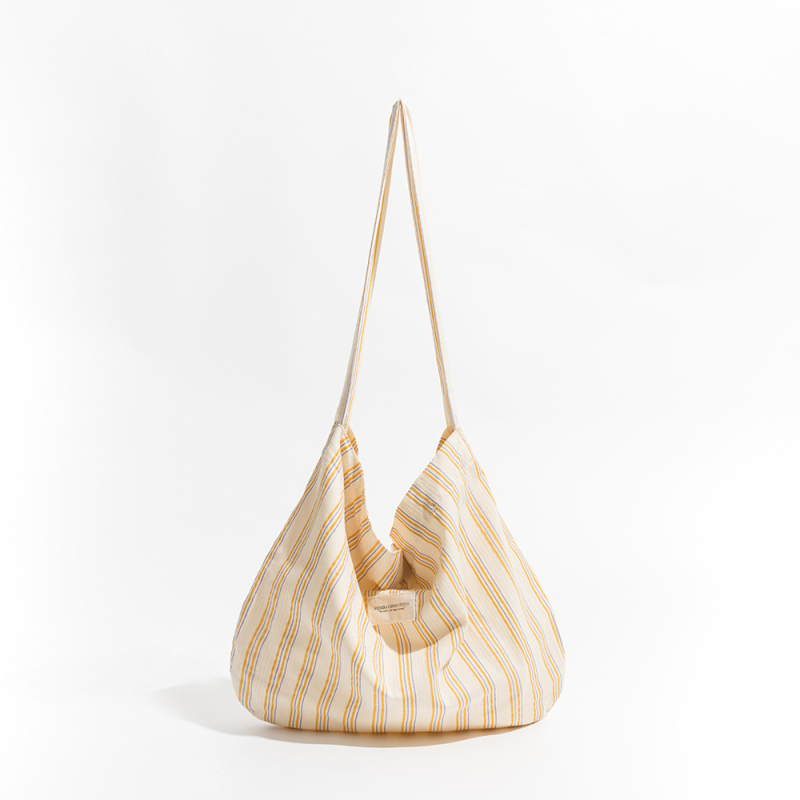 Orange Girl Tote torba – stil Fresh and Sweet, pamuk materijal, vertikalni kvadratni oblik, magnetska kopča