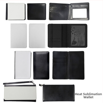 PU ādas maciņš ar kartes un monētu nodalījumu, sublimācijai gatava virsma, ikdienas lietošanai