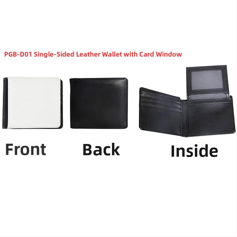 PU ādas maciņš ar kartes un monētu nodalījumu, sublimācijai gatava virsma, ikdienas lietošanai