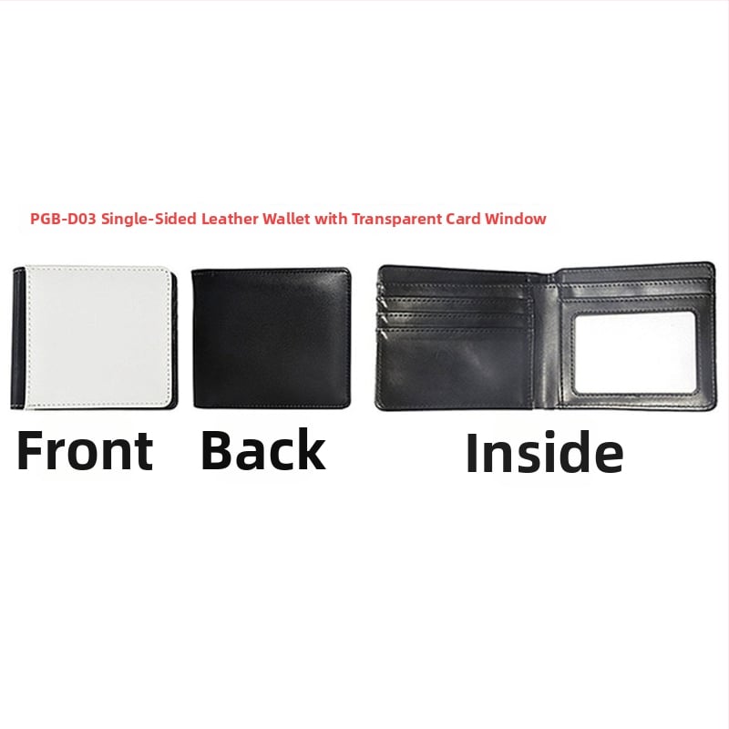 PU ādas maciņš ar kartes un monētu nodalījumu, sublimācijai gatava virsma, ikdienas lietošanai